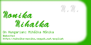 monika mihalka business card